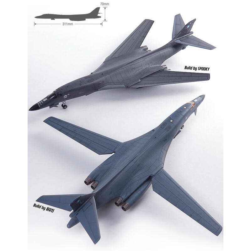 ACADEMY 愛德美 MCP 1/144 USAF B-1B 槍騎兵戰略轟炸機 34thBS Thunderbirds-細節圖8