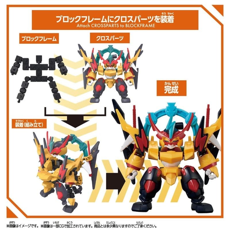 [BANDAI正品]積木式骨架系列 BCW-006 雷神丸 BLOCKCROSS 組裝模型-細節圖4