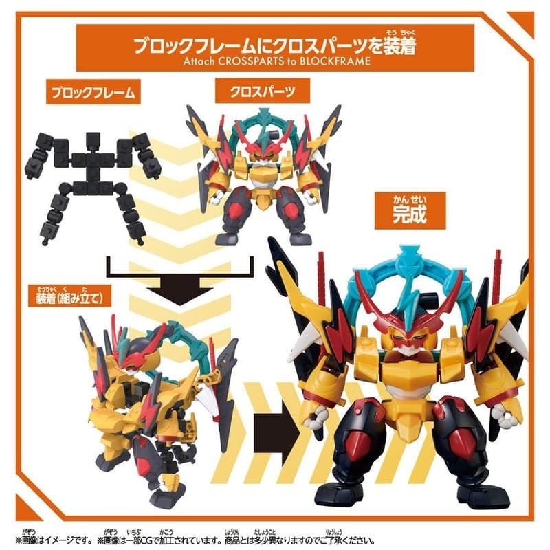 *特價*[BANDAI正品]積木式骨架系列 BCW-006 雷神丸 BLOCKCROSS 組裝模型-細節圖4