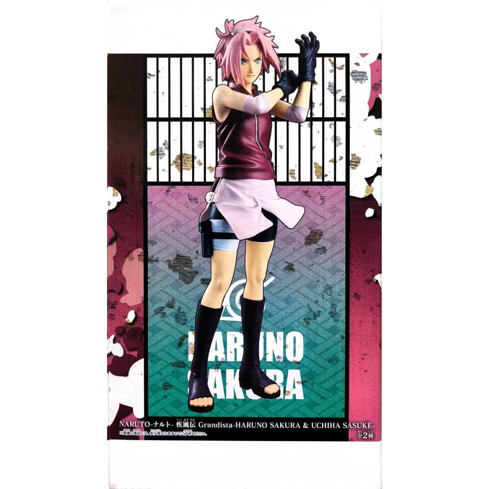 BANPRESTO正版 代理版 景品 火影忍者疾風傳 Grandista 春野櫻/宇智波佐助 (A春野櫻)-細節圖4