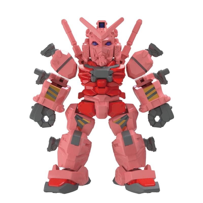 [BANDAI正品]積木式骨架系列 BCG-011 紅色鋼彈 GQuuuuuuX 組裝模型-細節圖4
