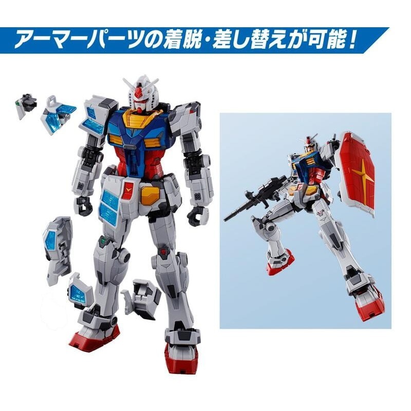 [BANDAI正品]HG 1/144 RX-78F00/E 鋼彈 (EX-001 玻璃之翼裝備) G.L.R.S.S.-細節圖8