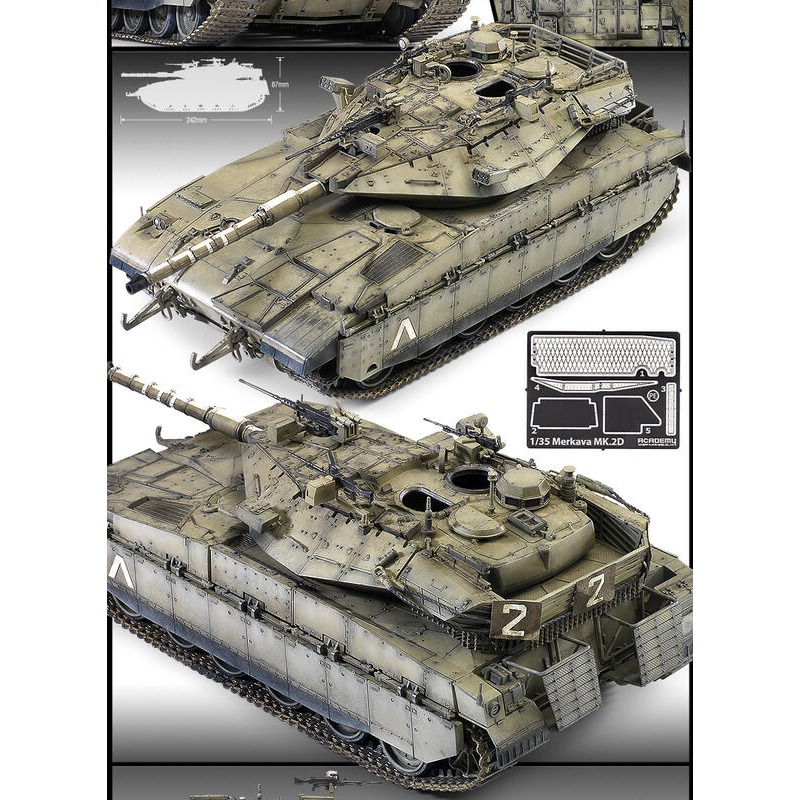ACADEMY 愛德美 1/35 以色列 Merkava Mk.IID 梅卡瓦主力戰車-細節圖3