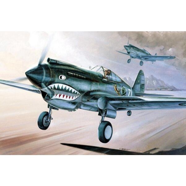 ACADEMY 愛德美 1/48 P-40C 戰鷹戰鬥機 TOMAHAWK(附中華民國空軍塗裝)-細節圖7