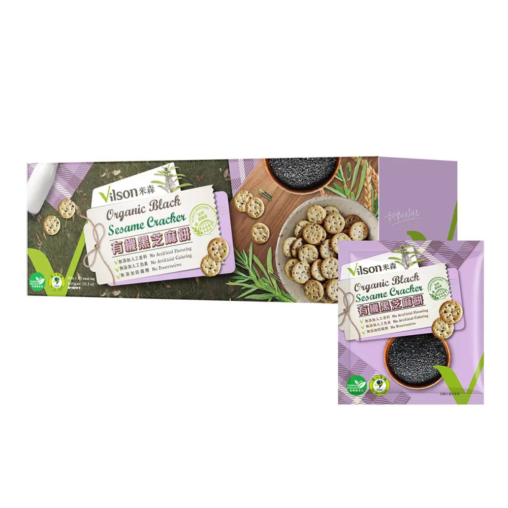 【快速出貨】 米森 有機黑芝麻餅 30公克 X 20包 無添加防腐劑 無人工色素 Costco代購 好市多代購 代買-細節圖4