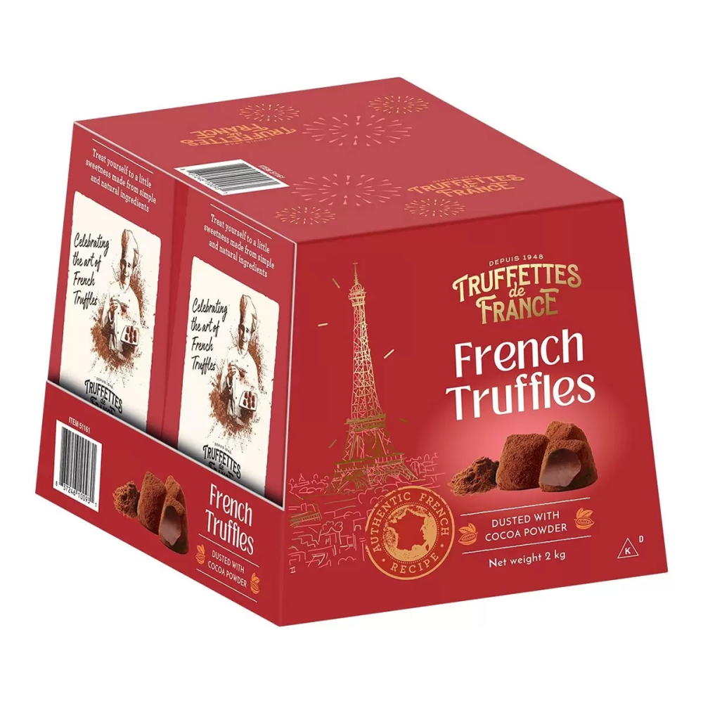 【快速出貨】 Truffettes de France 松露造型巧克力風味球 1公斤 X 2入 Costco代購 代買-細節圖4