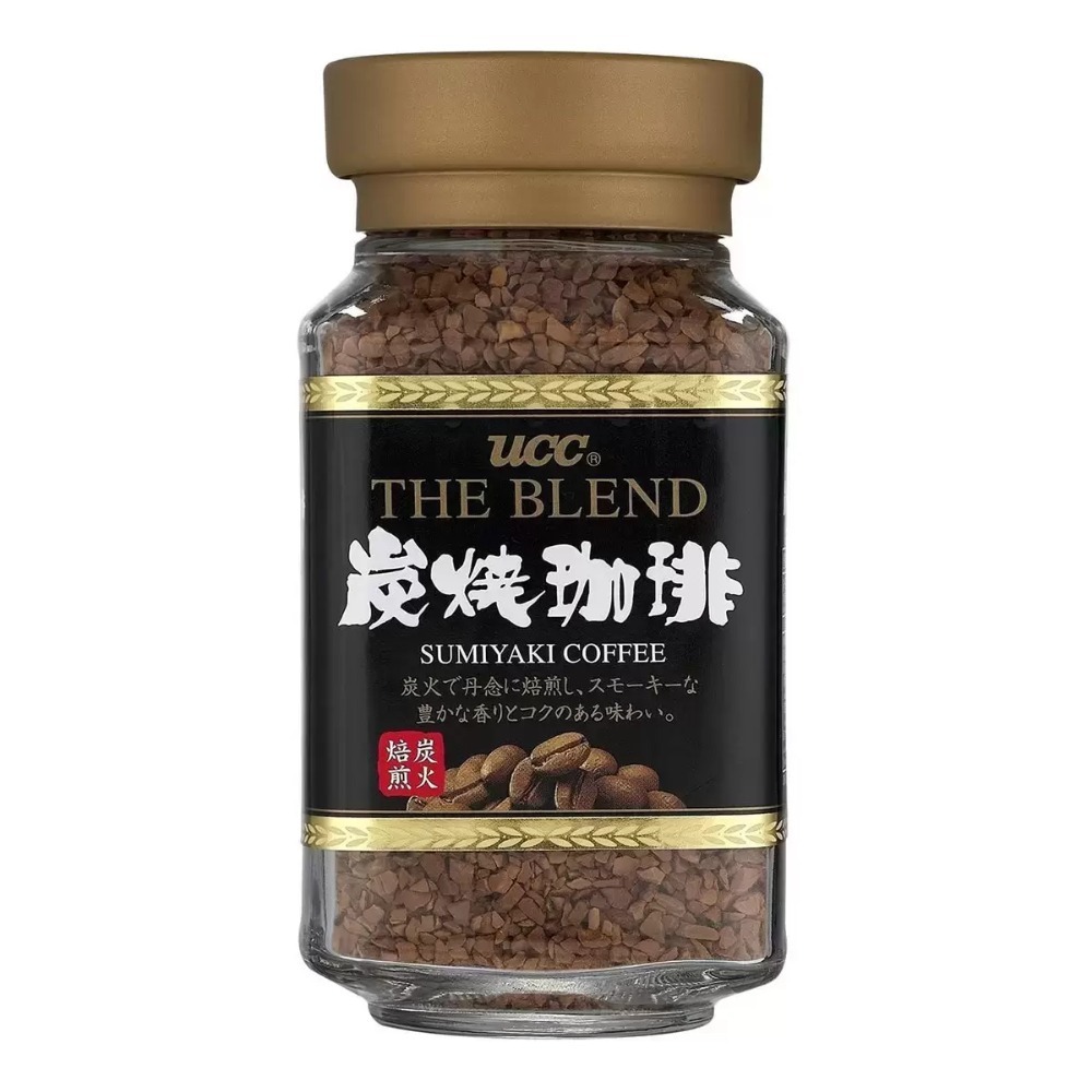 【快速出貨】 UCC 炭燒即溶咖啡 90公克 X 3瓶 炭燒研磨原味 大包裝咖啡 Costco代購 好市多代購 代買-規格圖3