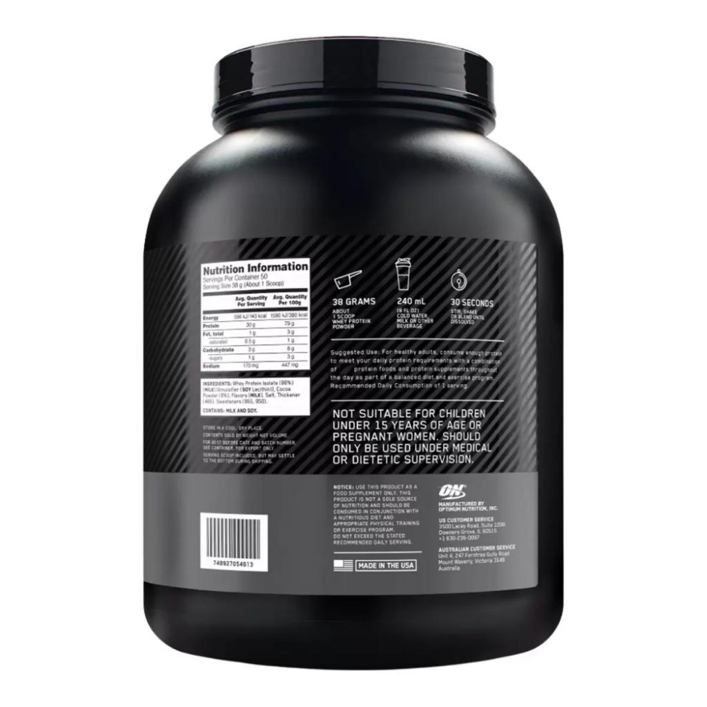 🔥快速出貨🔥好市多商品代購🔥Optimum Nutrition 分離乳清蛋白粉 巧克力奶昔 1.9公斤 巧克力奶昔蛋白粉-細節圖4