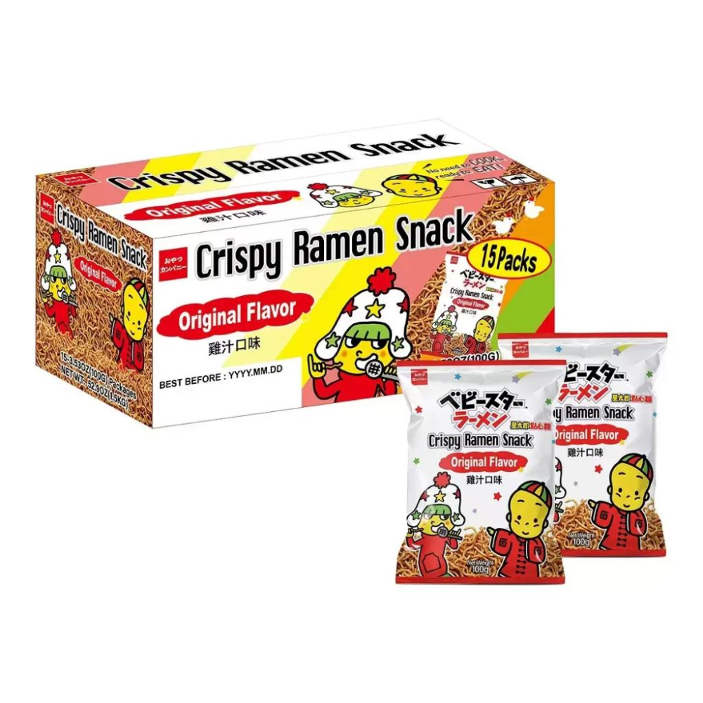 🔥快速出貨🔥好市多商品代購🔥 星太郎 點心麵雞汁口味 100公克X15入 經典零食 獨立包 好市多代購 Costco代購-細節圖2