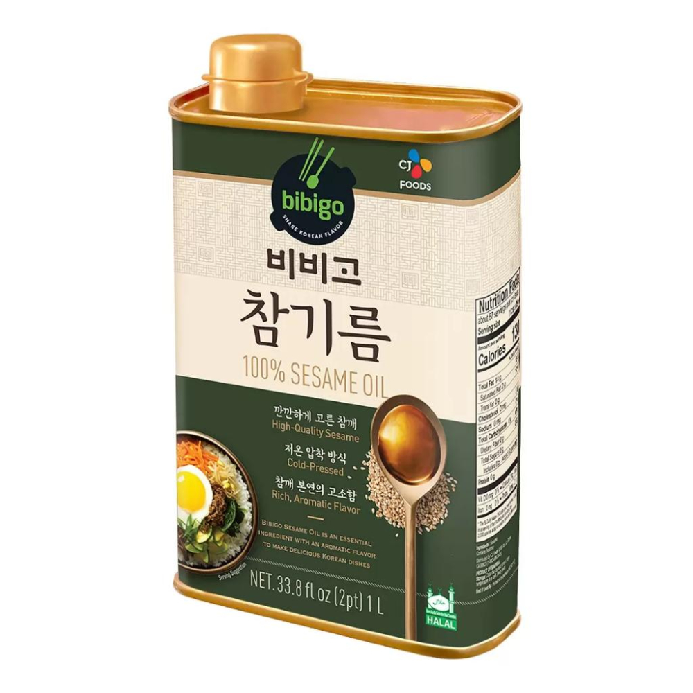 🔥快速出貨🔥好市多商品代購🔥 CJ Bibigo 芝麻油 1 公升 韓國製 大容量 香油 Costco代購 好市多代購-細節圖2