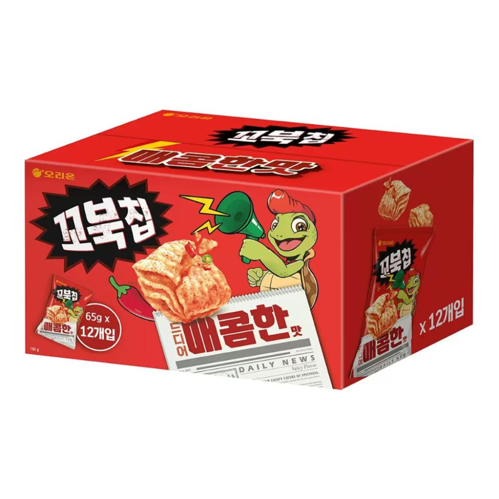 🔥快速出貨🔥好市多商品代購🔥 好麗友烏龜脆片韓式辣醬味 65公克X12包 韓國烏龜餅乾 好市多代購 Costco代購-細節圖6