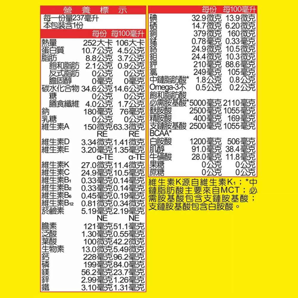 🔥快速出貨🔥好市多商品代購🔥補體素 優纖A+ 無糖不甜 營養均衡完整即飲配方食品 237毫升 X 24入-細節圖4