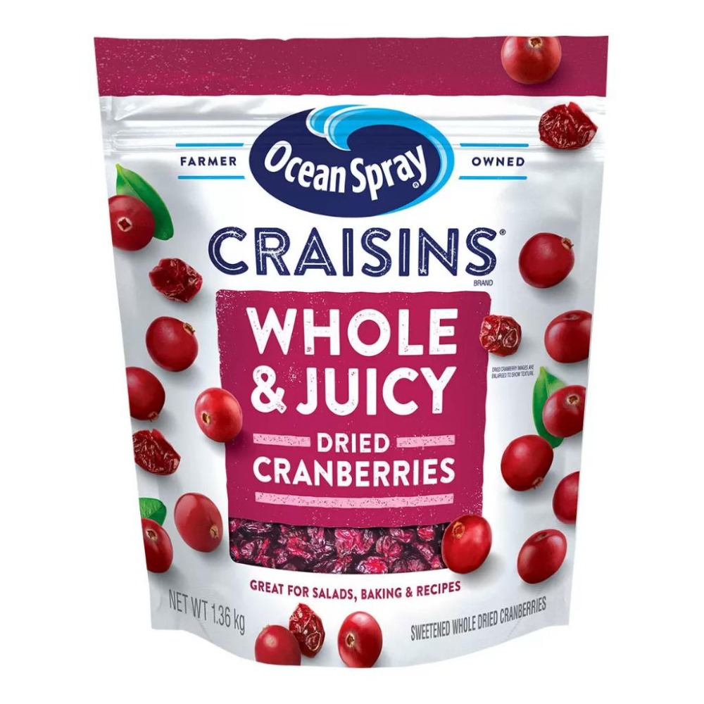 🔥快速出貨🔥好市多商品代購🔥 Ocean Spray 全果蔓越莓乾 1360公克 大包裝 Costco代購 好市多代購-細節圖2