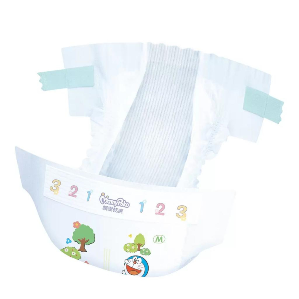 🔥快速出貨🔥好市多商品代購🔥滿意寶寶 瞬潔乾爽 哆啦A夢紙尿褲 M號 228片-細節圖2