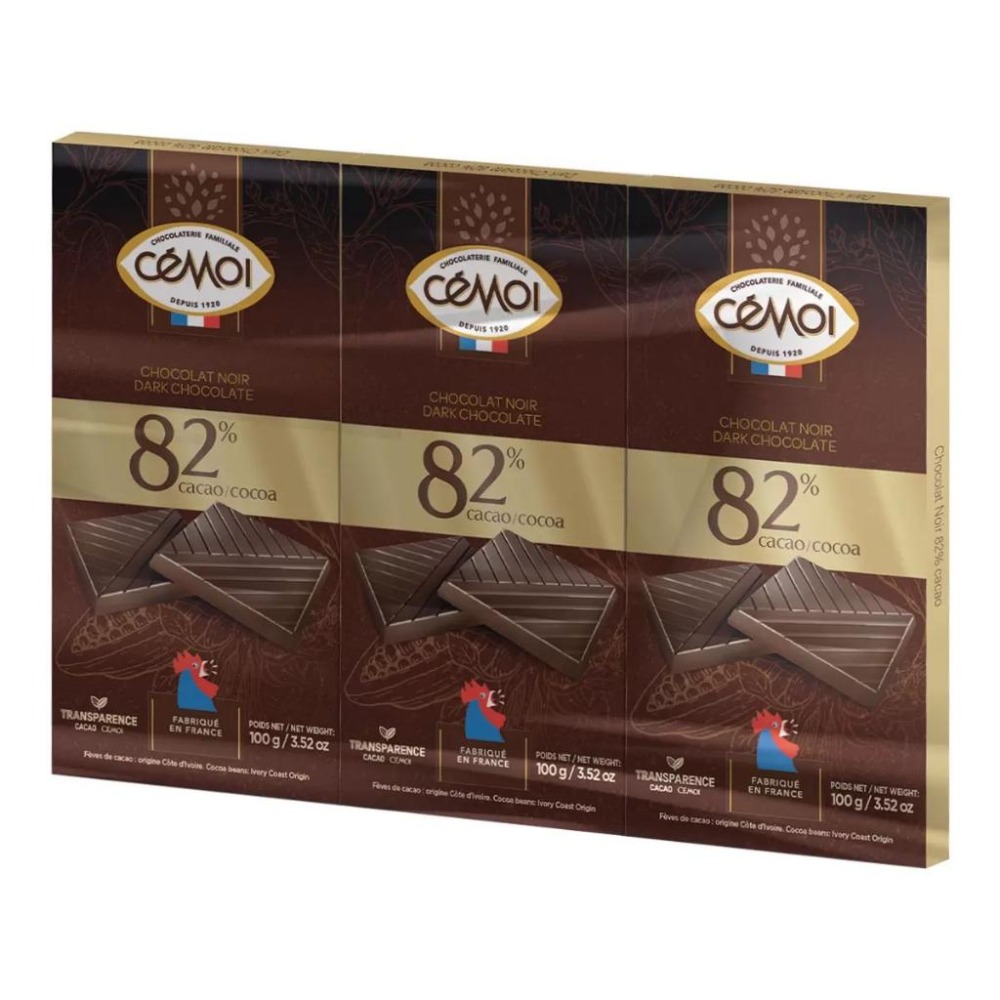 🔥快速出貨🔥好市多商品代購🔥 CEMOI 82% 黑巧克力 100公克 X 6入 Costco代購 好市多代購 代買-細節圖3