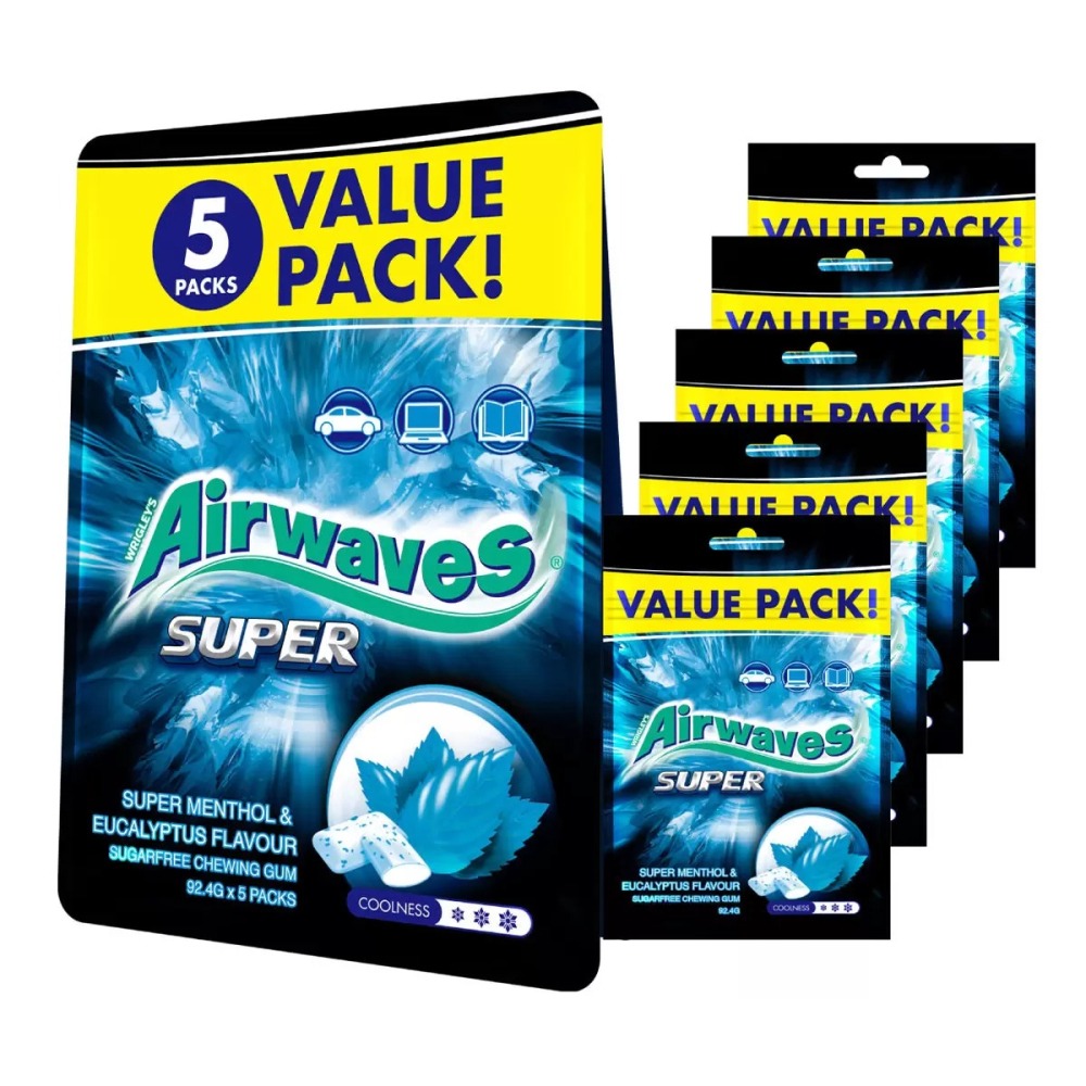 💥快速出貨💥效期最新💥 Airwaves 極酷嗆涼無糖口香糖 462公克 大包裝 好市多代購 Costco代購-細節圖3
