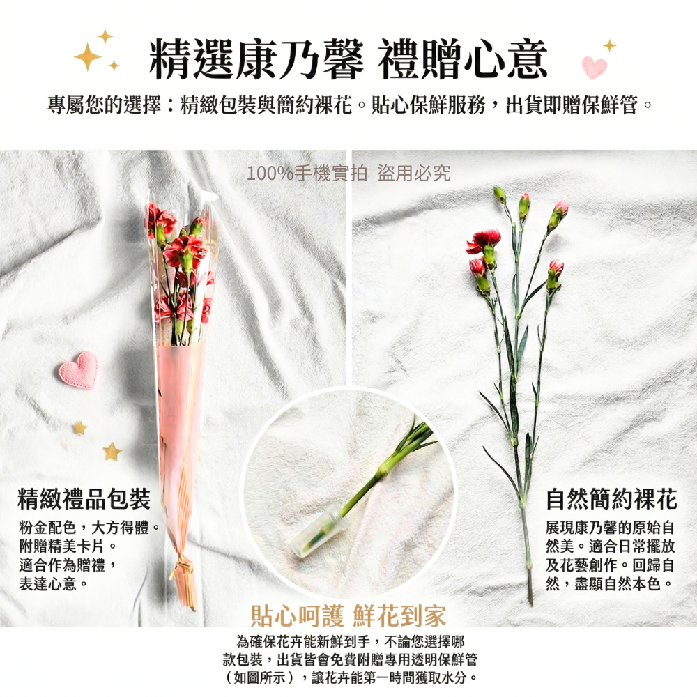 💥母親節康乃馨💥 新鮮直送💥 台灣出貨 台灣現貨 單支花材｜送媽媽首選｜鮮花宅配｜限量供應｜插花 | 新鮮康乃馨-細節圖4