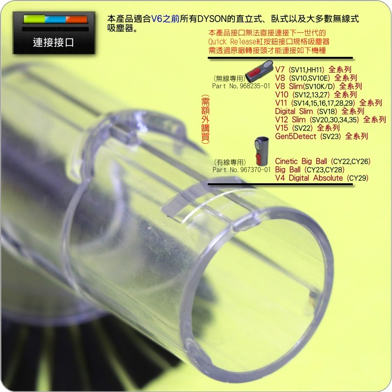 #鈺珩#Dyson戴森【原廠．二手】軟質毛刷吸頭【大】大毛刷、軟毛吸頭大軟毛V6 DC22 SV07 SV09 DC74-細節圖4