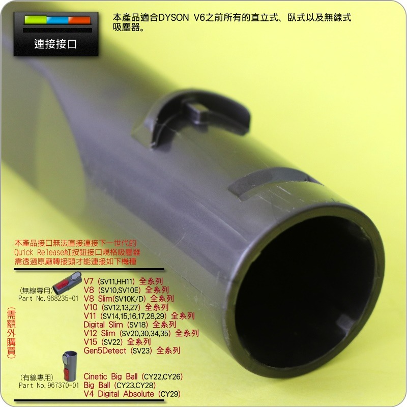 #鈺珩#Dyson【原廠．二手】彈性狹縫吸頭可伸長彎曲軟管、沙發隙縫車內細縫狹小角落V6 DC74 DC62 SV03-細節圖4