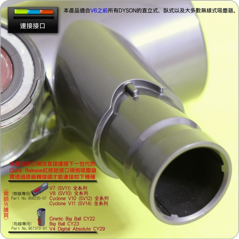 #鈺珩#Dyson原廠無纏結毛刷吸頭Tangle-free Turbine tool【No.925068-02】V6-細節圖4
