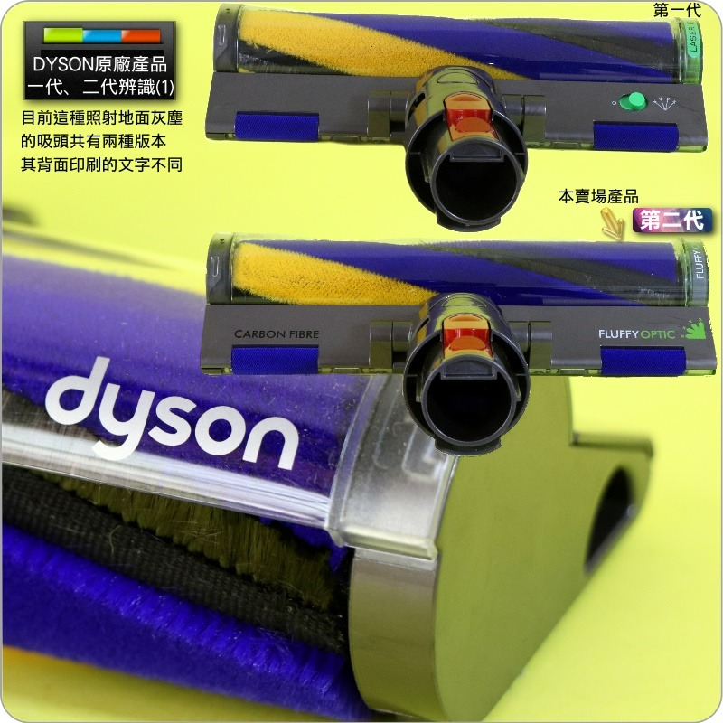 #鈺珩#Dyson原廠【第二代】Fluffy Optic智慧光學偵測吸頭V11雷射輕量軟質吸頭SV14 SV15雷射吸頭-細節圖2