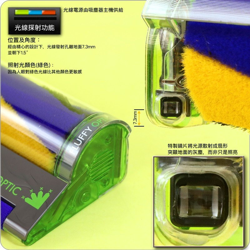 #鈺珩#Dyson原廠【第二代】Fluffy Optic智慧光學偵測吸頭V11雷射輕量軟質吸頭SV14 SV15雷射吸頭-細節圖6