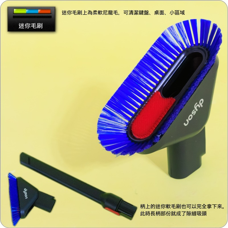 #鈺珩#Dyson原廠【盒裝-平接口版】可旋轉二合一隙縫吸頭，適用鉛筆吸塵器SV50 SV50FC SV50FF 2合1-細節圖7