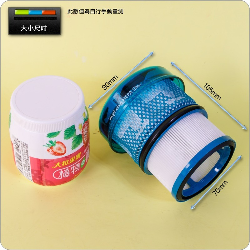 #鈺珩#Dyson原廠【盒裝-透明藍】HEPA濾網、濾心，V16 Piston Animal SV53-A後濾網、後濾心-細節圖8