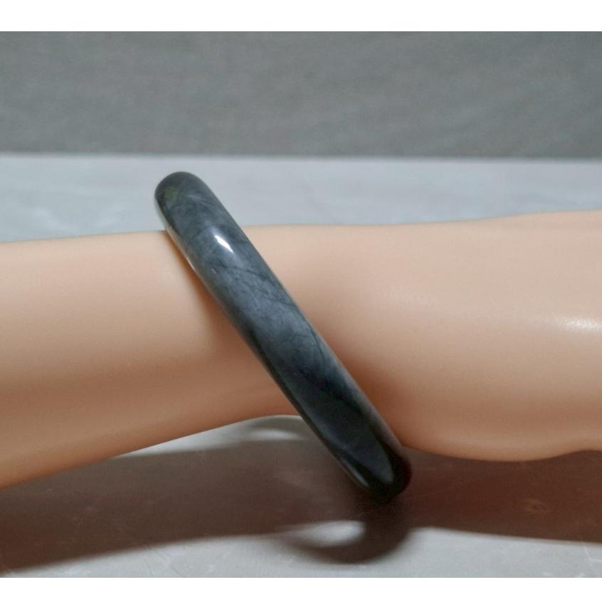 【三寶坊】天然鷹眼石手鐲 52圈口 平安鐲 手鐲小圈口 N560-細節圖8