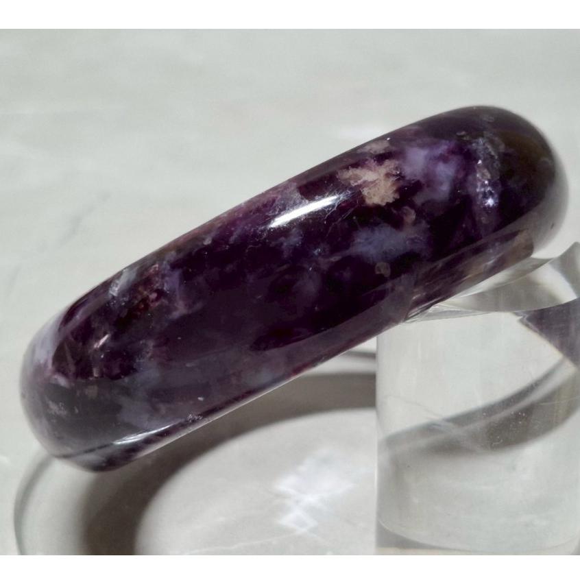 【三寶坊】天然紫祖母手鐲 57圈口 祖母晶 平安鐲 手鐲大圈口 N559-細節圖3