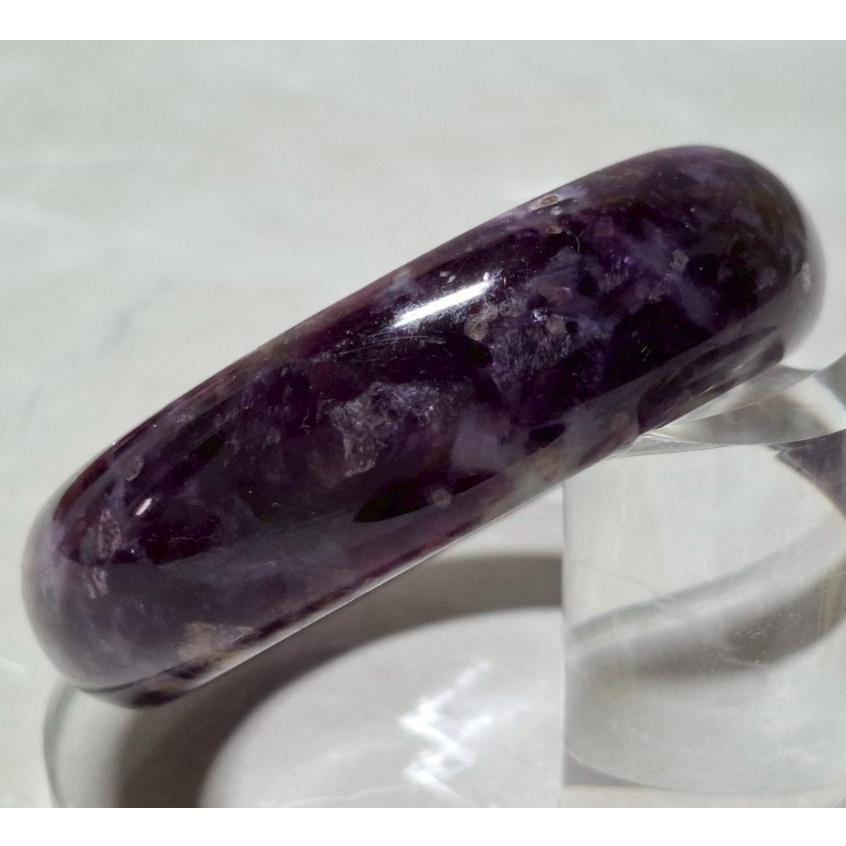 【三寶坊】天然紫祖母手鐲 57圈口 祖母晶 平安鐲 手鐲大圈口 N559-細節圖4