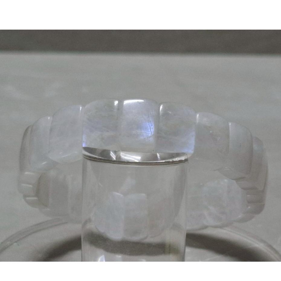 【三寶坊】天然藍月光手排 強藍光月光石 藍月光石手環-細節圖2