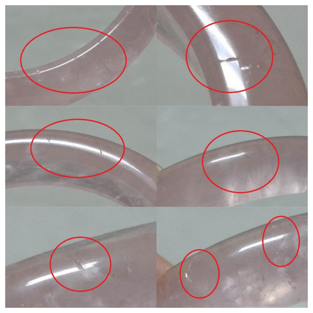 【三寶坊】天然粉晶手鐲 59圈口 莫粉手鐲 平安鐲 莫桑比克星光粉晶手鐲大圈口 N561-細節圖6