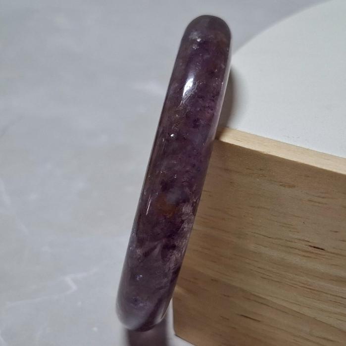 【三寶坊】天然紫祖母手鐲 63圈口 祖母晶 平安鐲 手鐲大圈口 N549-細節圖5