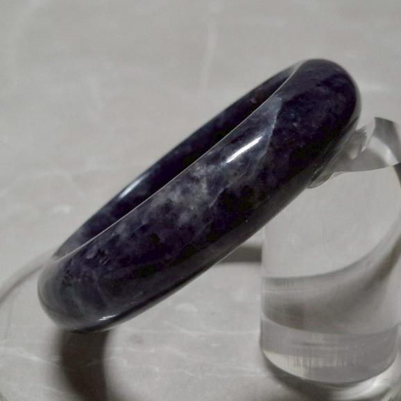 【三寶坊】天然堇青石手鐲 52圈口 平安鐲 堇青手鐲小圈口 N547-細節圖4