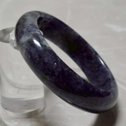 【三寶坊】天然堇青石手鐲 52圈口 平安鐲 堇青手鐲小圈口 N547-細節圖6
