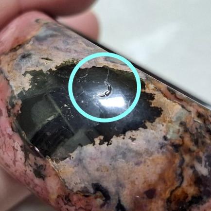 【三寶坊】薔薇手鐲 62圈口 薔薇輝手鐲 玫瑰石 寬鐲 手鐲大圈口 N451-細節圖7