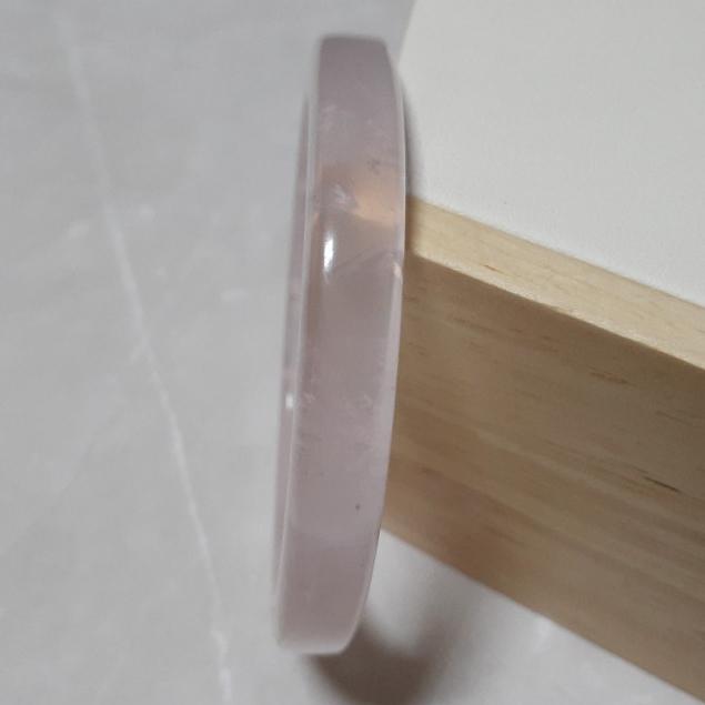 【三寶坊】天然粉晶手鐲 54圈口 莫粉手鐲 方鐲 莫桑比克星光粉晶手鐲小圈口 N397-細節圖3