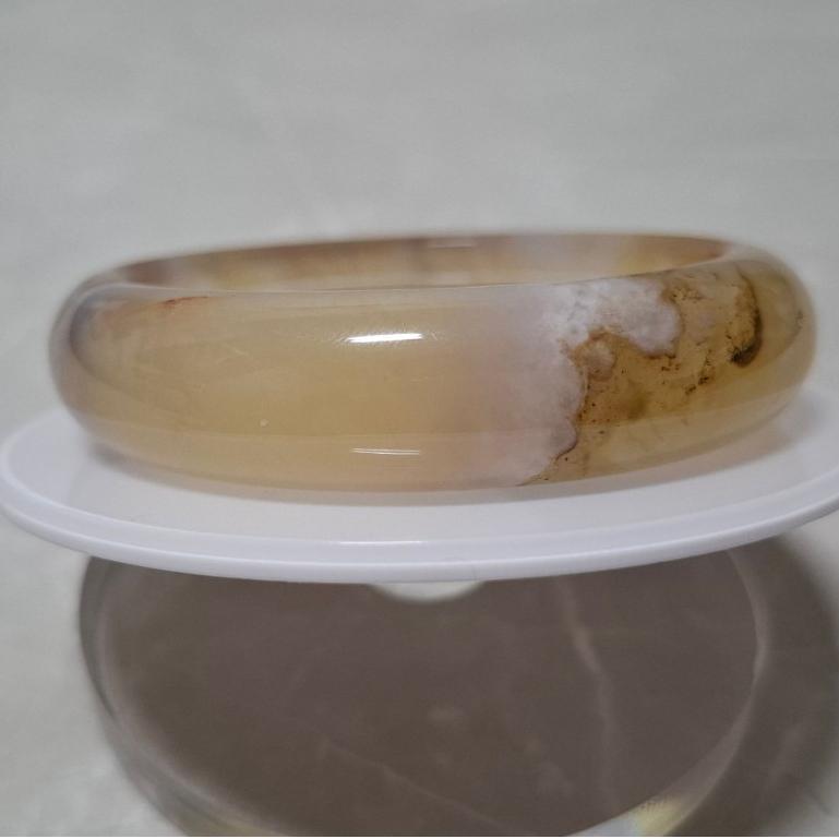 【三寶坊】天然櫻花瑪瑙手鐲 53圈口 平安鐲 瑪瑙手鐲小圈口 N494-細節圖5