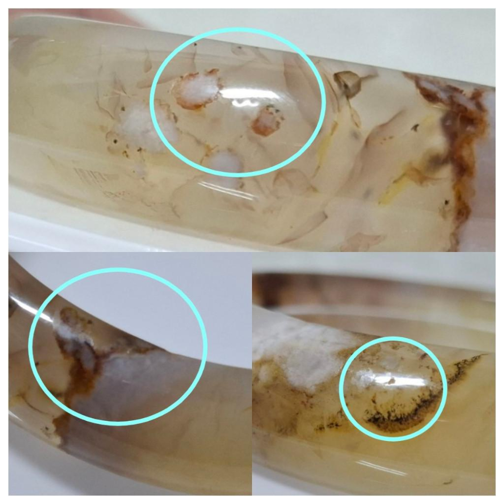 【三寶坊】天然櫻花瑪瑙手鐲 53圈口 平安鐲 瑪瑙手鐲小圈口 N494-細節圖7
