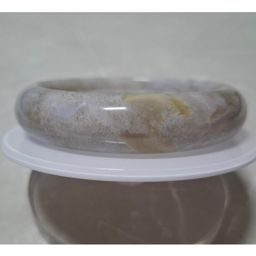 【三寶坊】天然櫻花瑪瑙手鐲 56圈口 平安鐲 瑪瑙手鐲小圈口 N491-細節圖4