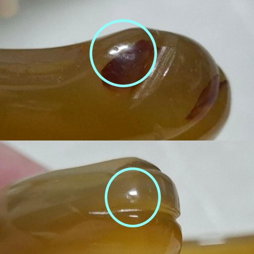 【三寶坊】天然黃瑪瑙手鐲 62圈口 茶色 貓爪雕刻鐲 平安鐲 手鐲大圈口 N478-細節圖7