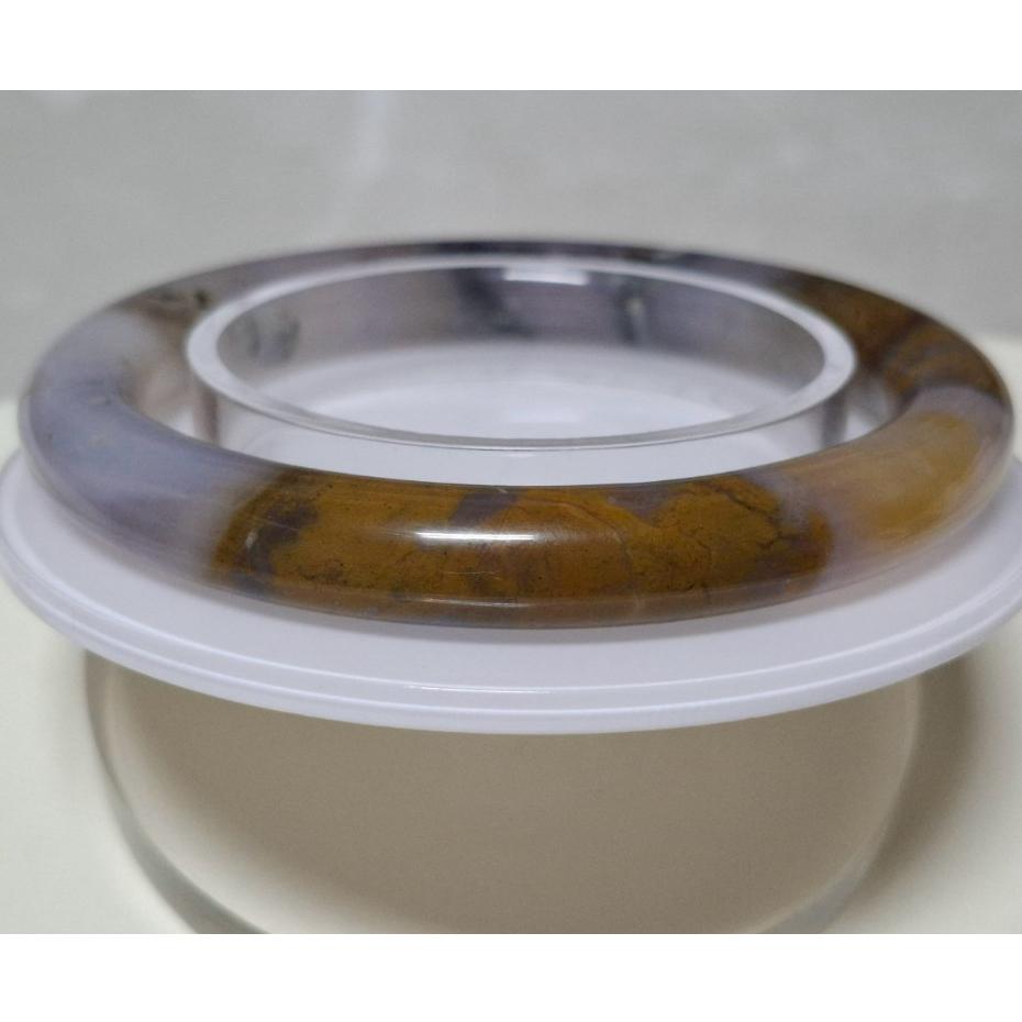 【三寶坊】天然星空瑪瑙手鐲 58圈口 圓條 瑪瑙手鐲大圈口 N526-細節圖3