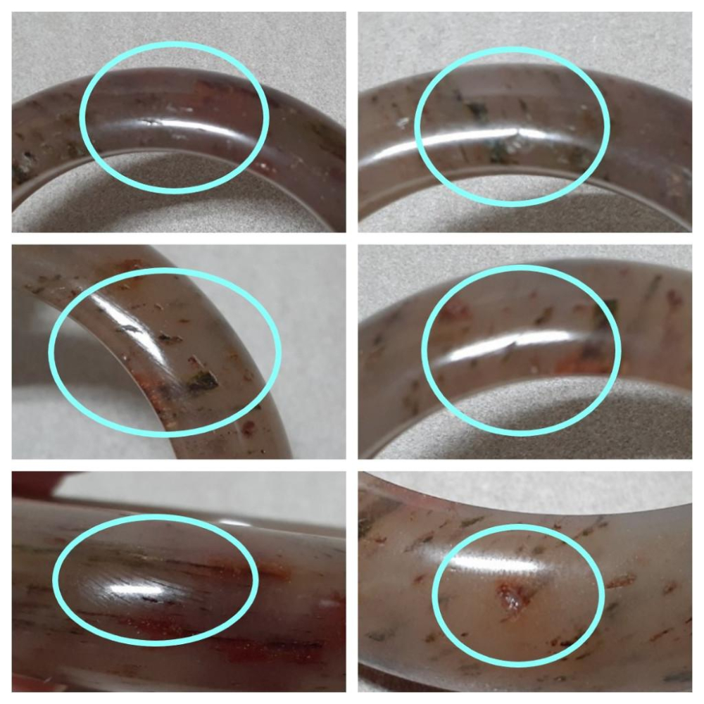 【三寶坊】天然佘太翠手鐲 64圈口 佘太踏雪尋梅 平安鐲 手鐲大圈口 N374-細節圖6