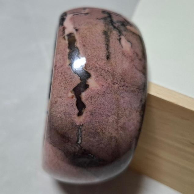 【三寶坊】薔薇手鐲 62圈口 薔薇輝手鐲 玫瑰石 寬鐲 輪胎鐲大圈口 N444-細節圖3