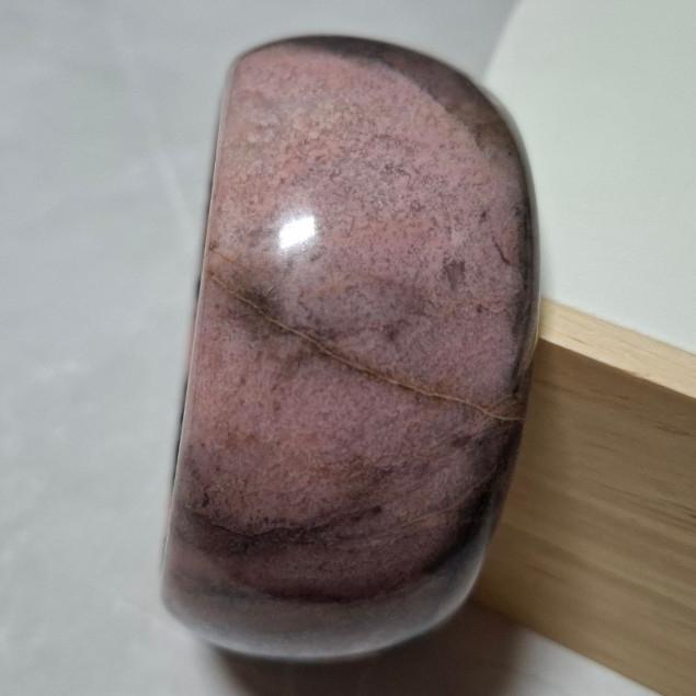 【三寶坊】薔薇手鐲 62圈口 薔薇輝手鐲 玫瑰石 寬鐲 輪胎鐲大圈口 N444-細節圖4