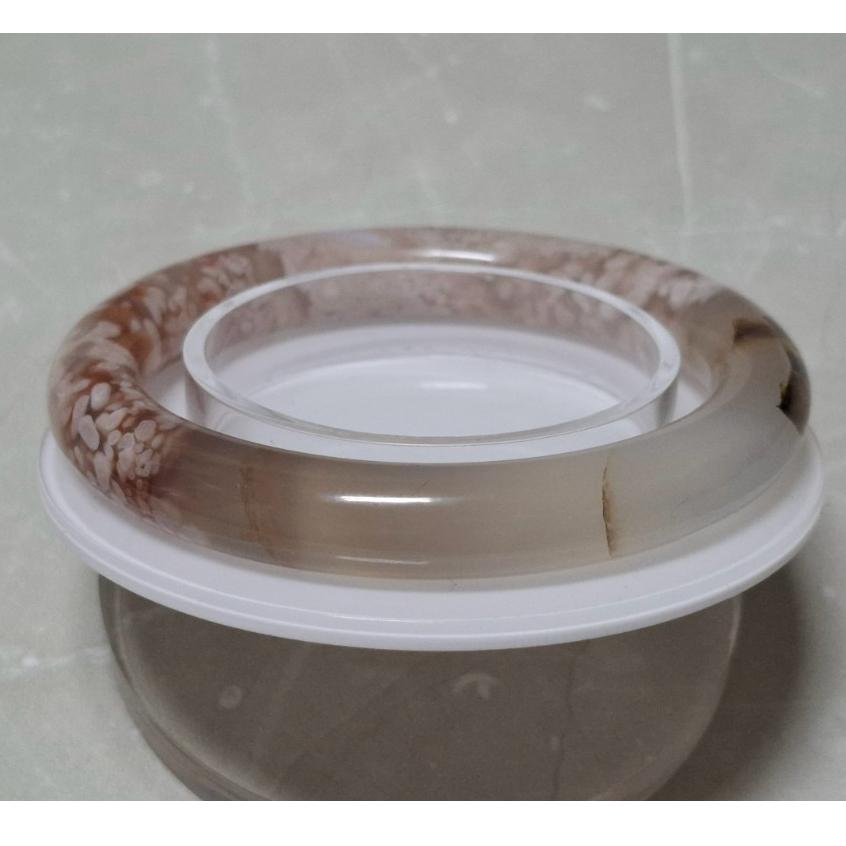 【三寶坊】天然櫻花瑪瑙手鐲 58圈口 圓條 瑪瑙手鐲大圈口 N530-細節圖4