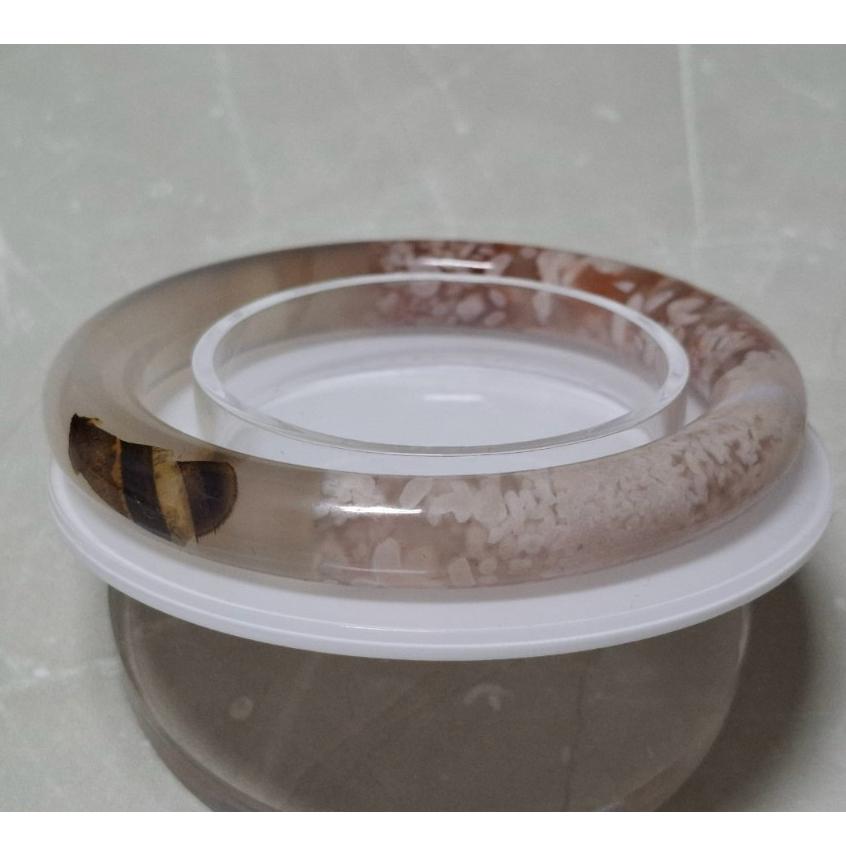 【三寶坊】天然櫻花瑪瑙手鐲 58圈口 圓條 瑪瑙手鐲大圈口 N530-細節圖5