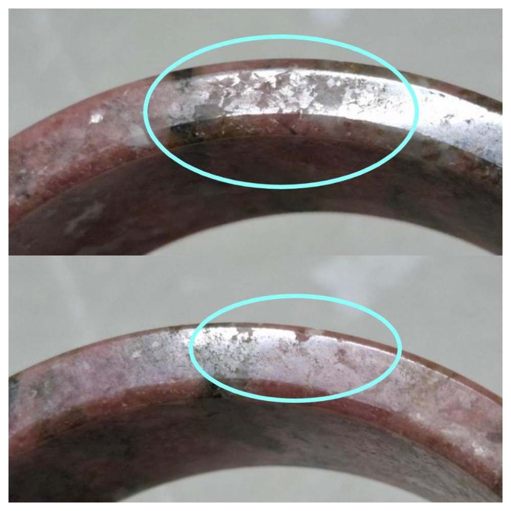 【三寶坊】薔薇手鐲 64圈口 薔薇輝手鐲 玫瑰石 寬鐲 方鐲大圈口 N446-細節圖7