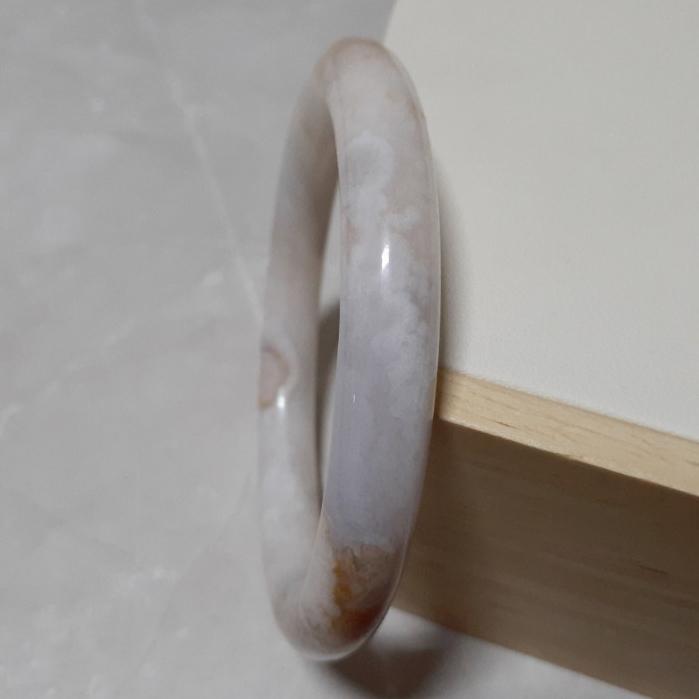 【三寶坊】天然櫻花瑪瑙手鐲 61圈口 圓條 瑪瑙手鐲大圈口 N418-細節圖4